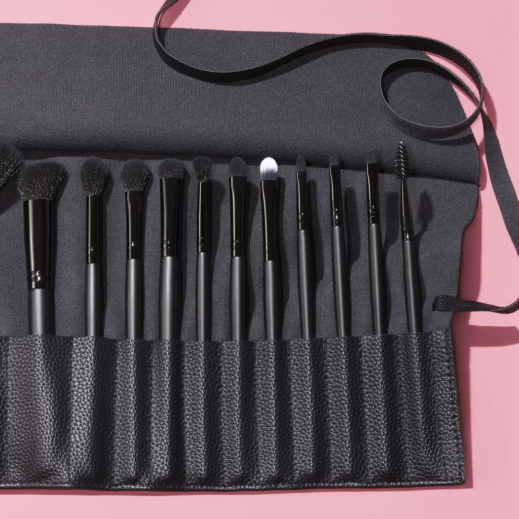 17-Piece Ultimate Makeup Brush Set & Travel Roll